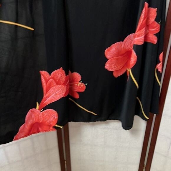 SWIMSUIT FLORAL COVERUP‎ NO SIZE TAG - Picture 3 of 3